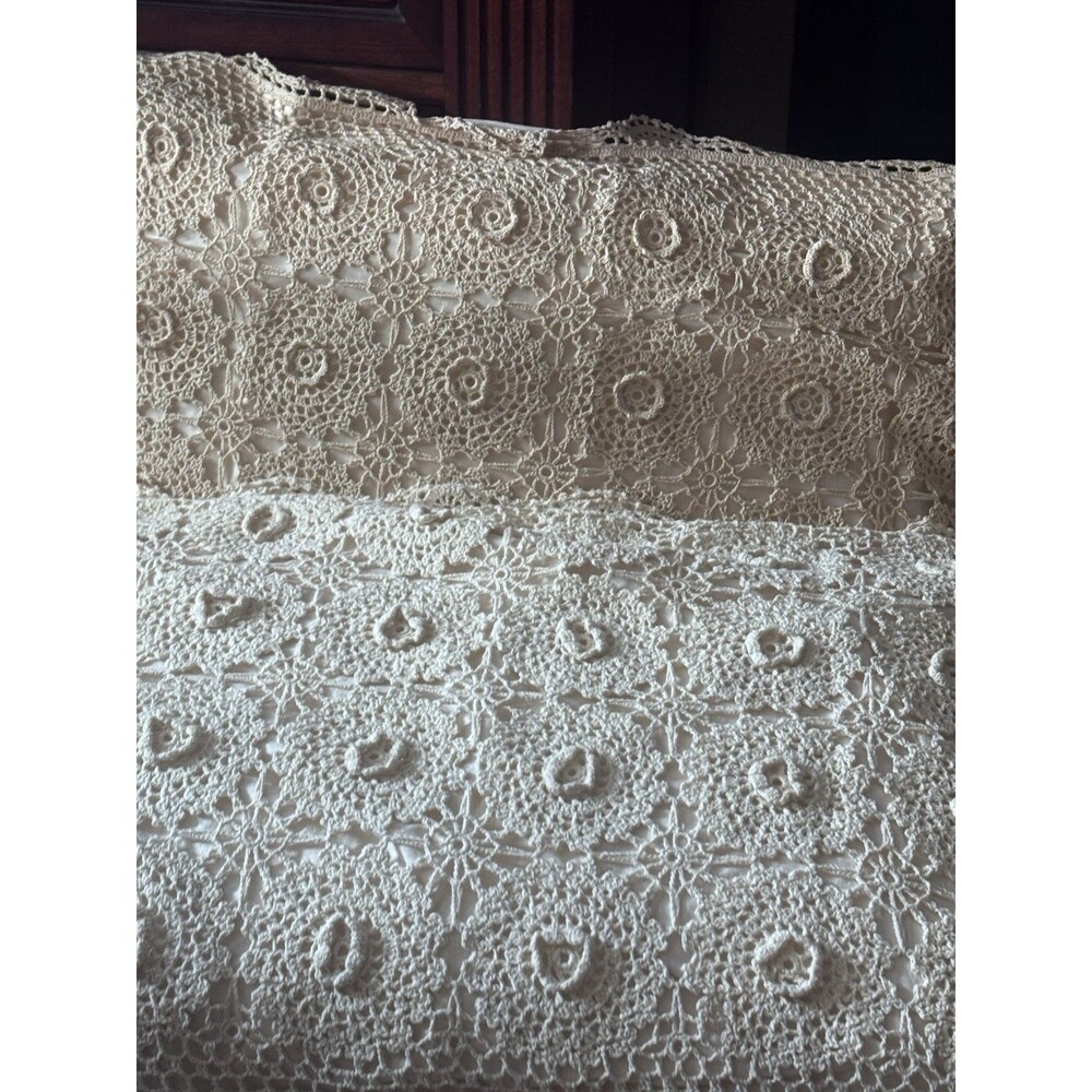 Crochet Pillow Sham Pillow Cases Queen/Twin Neutral A Set Of 2